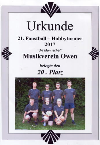 Faustballturnier Bissingen am 15.07.2017 - 01