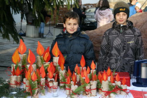 Christbaumaufstellen TSV am 26.November 2011